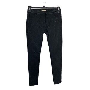 Ralph Lauren Denim & Supply Womens Jacquard Lace‎ Pants Zip Ankle Black Size 27
